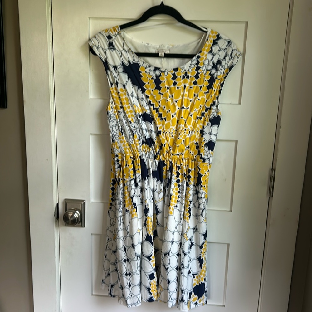 Gap Navy Yellow and white Dress Size Small